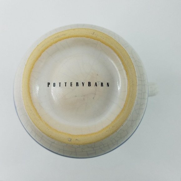 Pottery Barn Creamer Pitcher Vase Iznik Stoneware Turkish Crackleware 5" - Picture 4 of 7